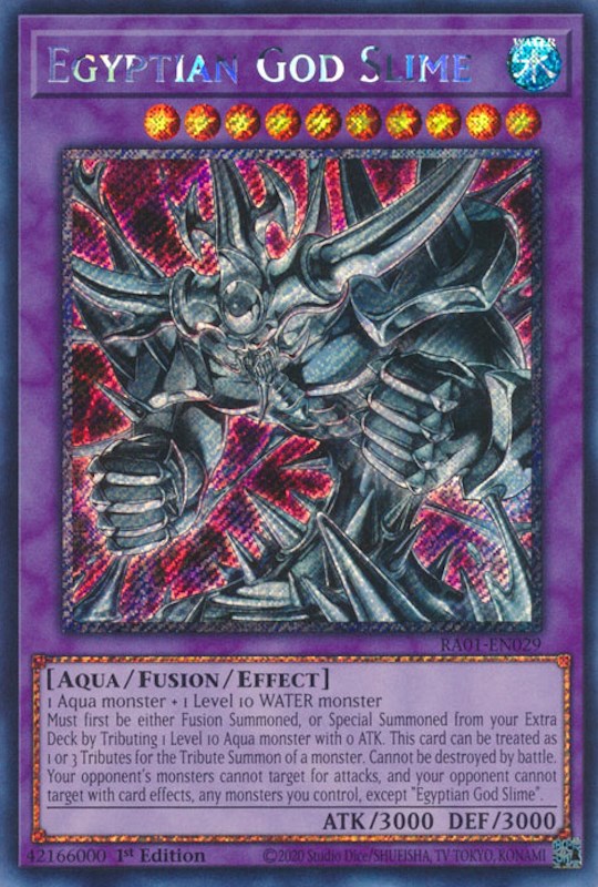 Egyptian God Slime [RA01-EN029] Platinum Secret Rare | L.A. Mood Comics and Games