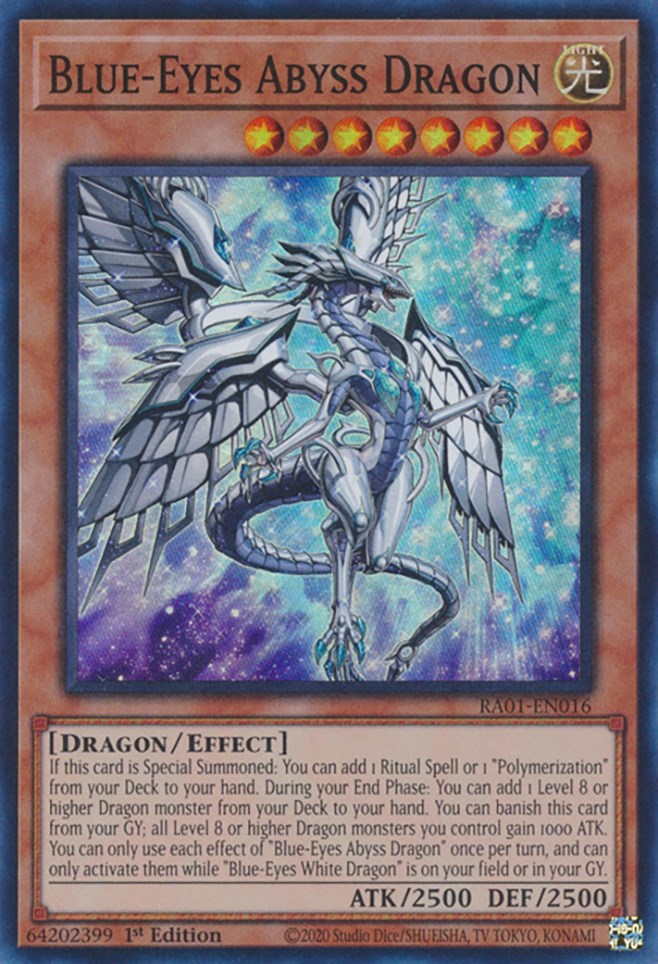 Blue-Eyes Abyss Dragon [RA01-EN016] Super Rare | L.A. Mood Comics and Games