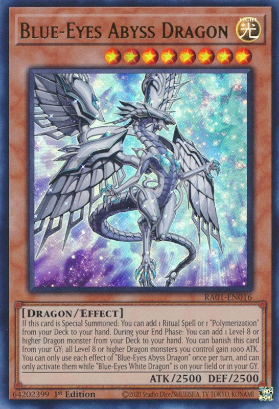 Blue-Eyes Abyss Dragon [RA01-EN016] Ultra Rare | L.A. Mood Comics and Games