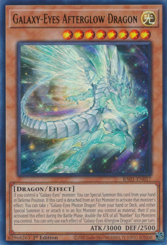 Galaxy-Eyes Afterglow Dragon [RA01-EN017] Ultra Rare | L.A. Mood Comics and Games