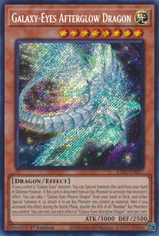 Galaxy-Eyes Afterglow Dragon [RA01-EN017] Secret Rare | L.A. Mood Comics and Games
