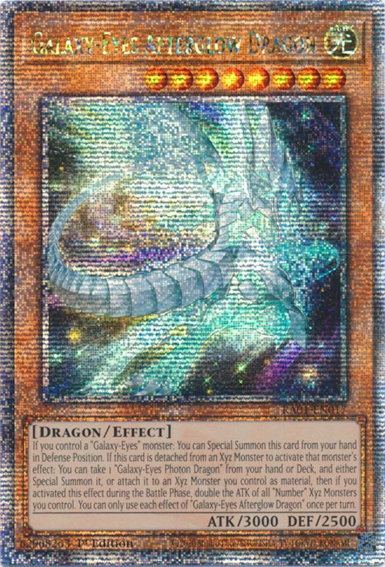 Galaxy-Eyes Afterglow Dragon [RA01-EN017] Quarter Century Secret Rare | L.A. Mood Comics and Games