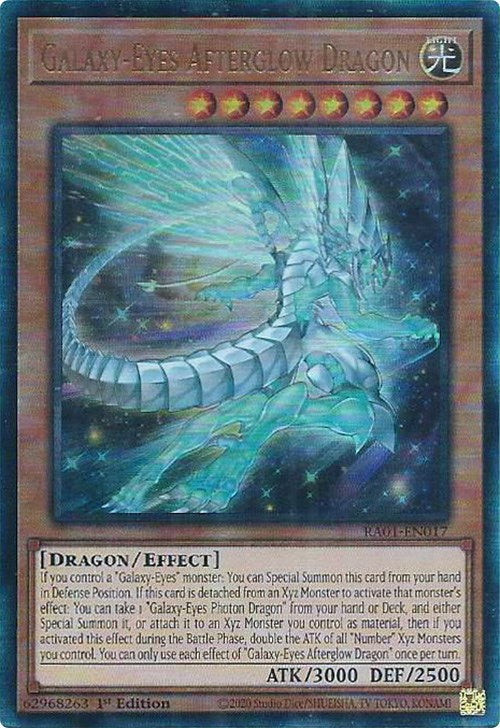 Galaxy-Eyes Afterglow Dragon [RA01-EN017] Prismatic Ultimate Rare | L.A. Mood Comics and Games