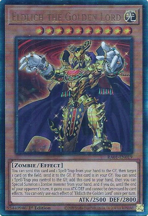 Eldlich the Golden Lord [RA01-EN019] Prismatic Ultimate Rare | L.A. Mood Comics and Games