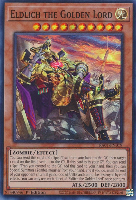 Eldlich the Golden Lord (Alternate Art) [RA01-EN019] Super Rare | L.A. Mood Comics and Games