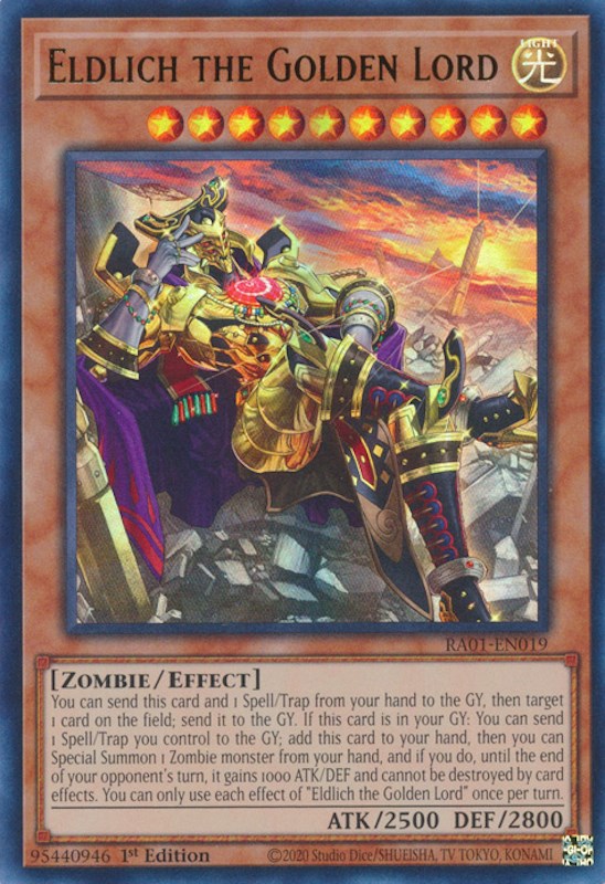 Eldlich the Golden Lord (Alternate Art) [RA01-EN019] Ultra Rare | L.A. Mood Comics and Games