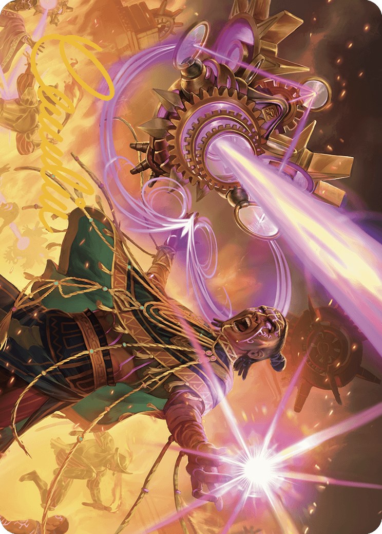 Cosmium Blast Art Card (Gold-Stamped Signature) [The Lost Caverns of Ixalan Art Series] | L.A. Mood Comics and Games