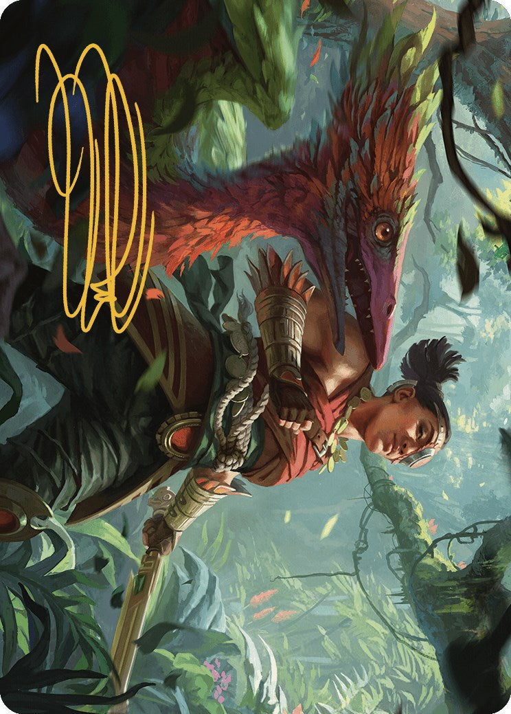 Wayta, Trainer Prodigy Art Card (Gold-Stamped Signature) [The Lost Caverns of Ixalan Art Series] | L.A. Mood Comics and Games