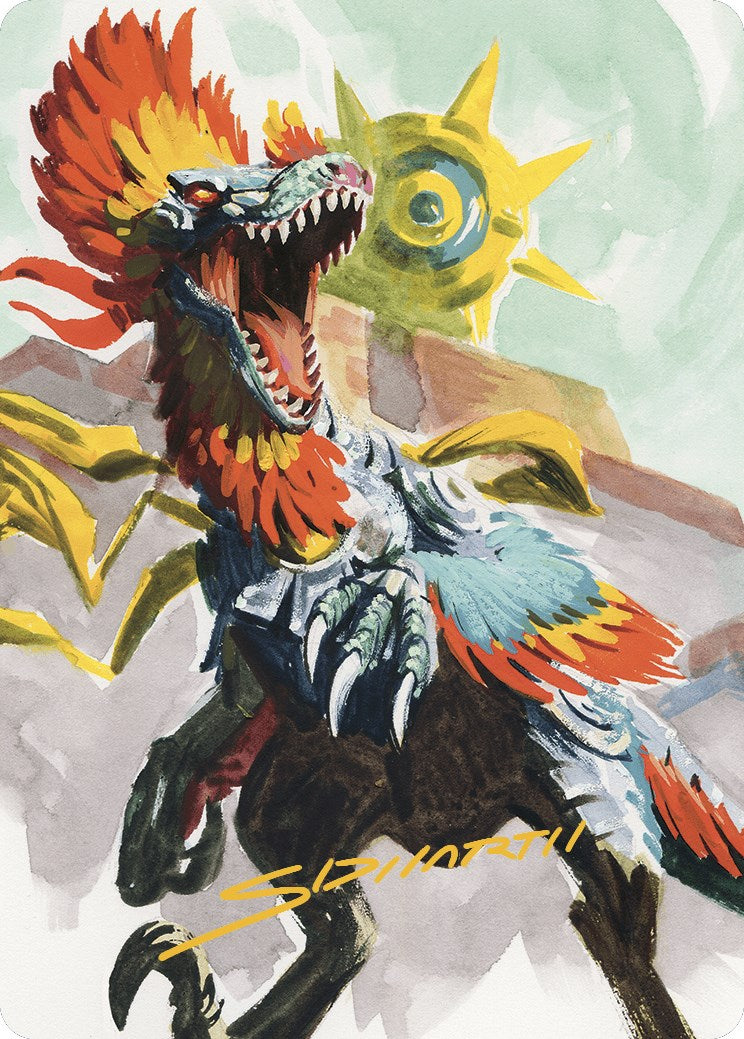Pantlaza, Sun-Favored Art Card (Gold-Stamped Signature) [The Lost Caverns of Ixalan Art Series] | L.A. Mood Comics and Games