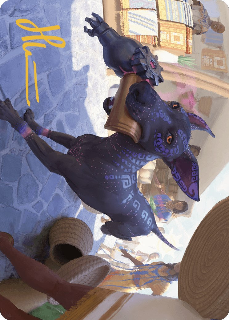 Mischievous Pup Art Card (Gold-Stamped Signature) [The Lost Caverns of Ixalan Art Series] | L.A. Mood Comics and Games