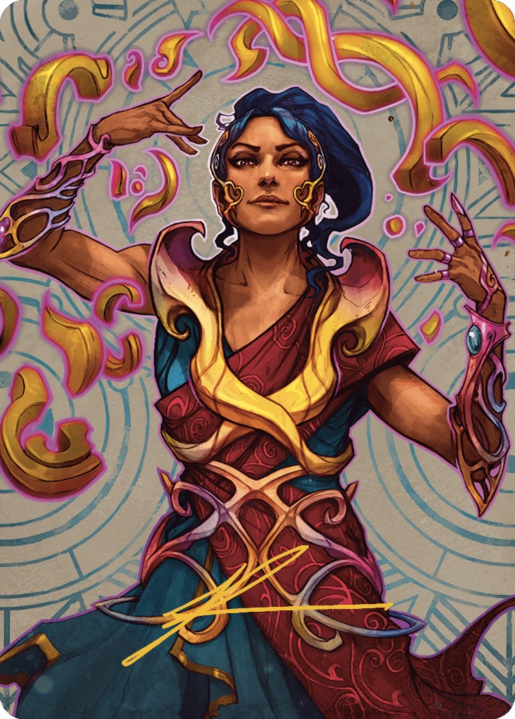 Saheeli, the Sun's Brilliance Art Card (Gold-Stamped Signature) [The Lost Caverns of Ixalan Art Series] | L.A. Mood Comics and Games