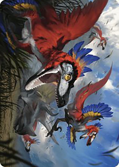 Wrathful Raptors Art Card [The Lost Caverns of Ixalan Art Series] | L.A. Mood Comics and Games