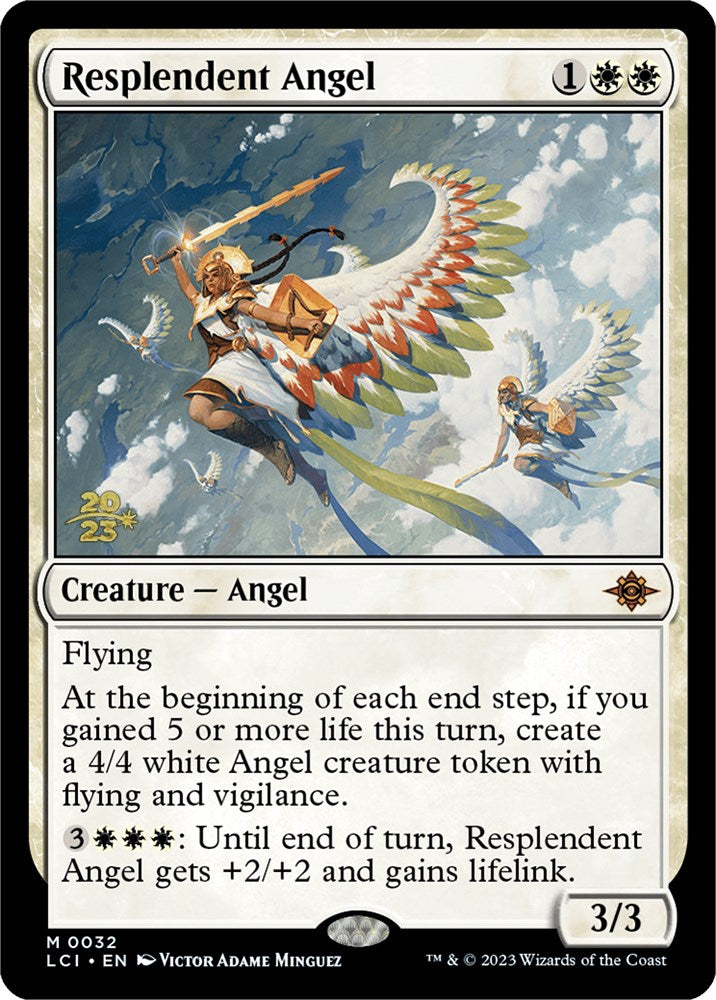 Resplendent Angel (LCI) [The Lost Caverns of Ixalan Prerelease Cards] | L.A. Mood Comics and Games