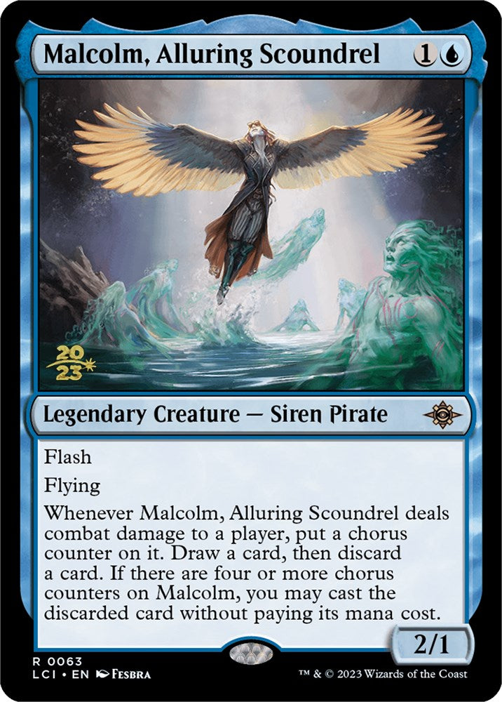 Malcolm, Alluring Scoundrel [The Lost Caverns of Ixalan Prerelease Cards] | L.A. Mood Comics and Games