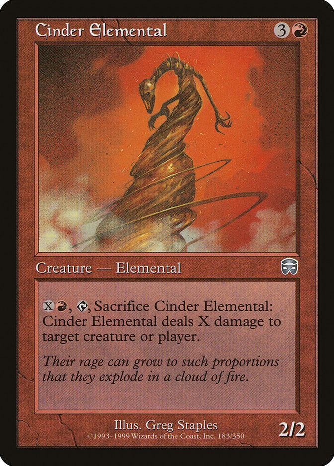 Cinder Elemental [Mercadian Masques] | L.A. Mood Comics and Games