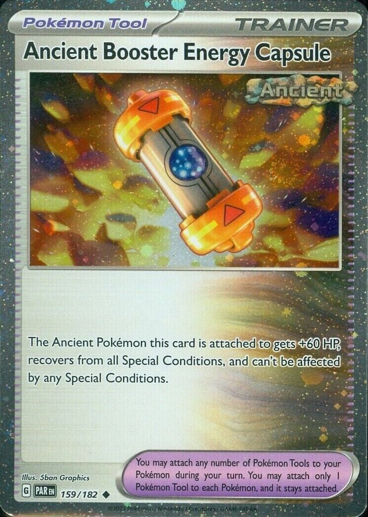 Ancient Booster Energy Capsule (159/182) (Cosmos Holo) [Scarlet & Violet: Paradox Rift] | L.A. Mood Comics and Games