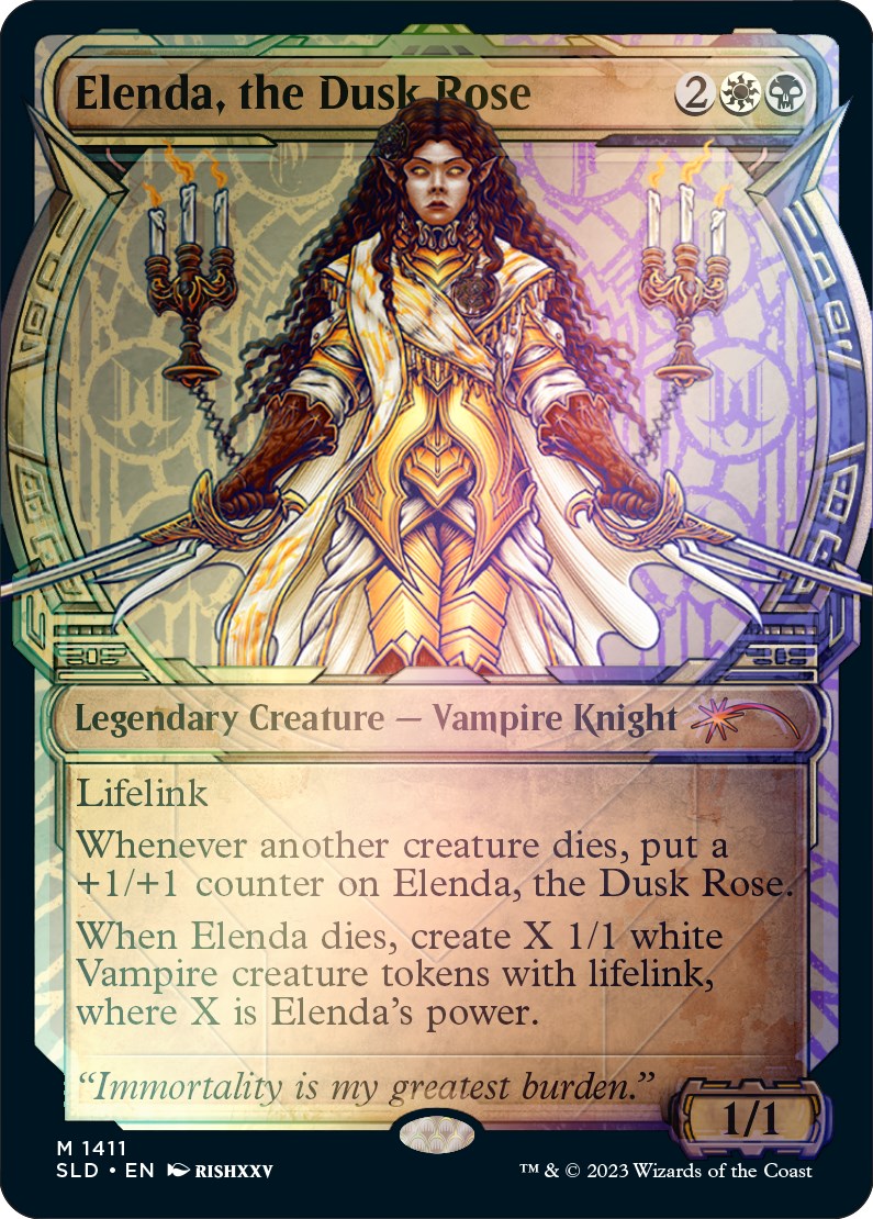 Elenda, the Dusk Rose (Rainbow Foil) [Secret Lair Drop Series] | L.A. Mood Comics and Games