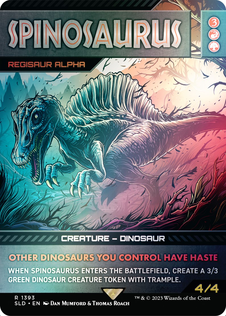 Spinosaurus - Regisaur Alpha (Rainbow Foil) [Secret Lair Drop Series] | L.A. Mood Comics and Games