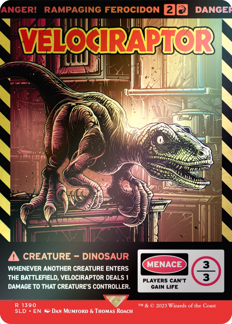 Velociraptor - Rampaging Ferocidon (Rainbow Foil) [Secret Lair Drop Series] | L.A. Mood Comics and Games