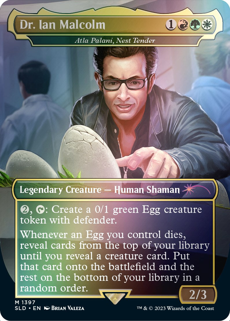 Dr. Ian Malcolm - Atla Palani, Nest Tender (Rainbow Foil) [Secret Lair Drop Series] | L.A. Mood Comics and Games
