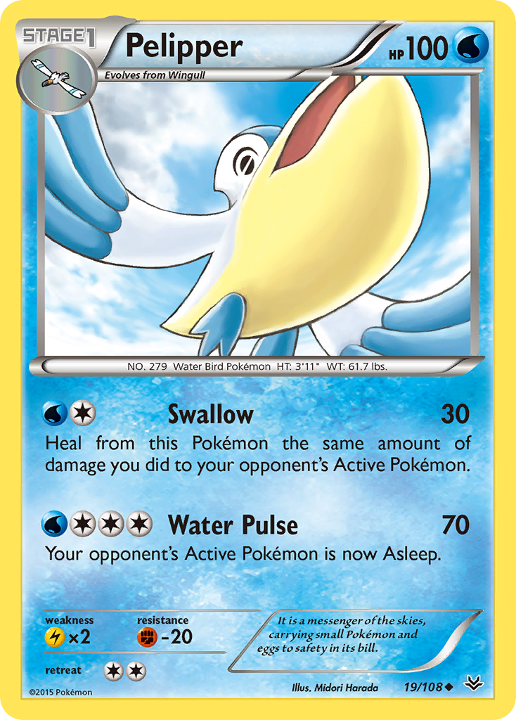 Pelipper (19/108) [XY: Roaring Skies] | L.A. Mood Comics and Games