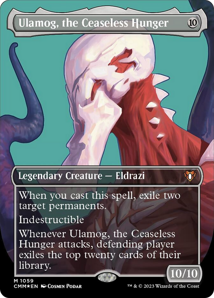 Ulamog, the Ceaseless Hunger (Borderless Textured Foil Frame Break) [Commander Masters] | L.A. Mood Comics and Games