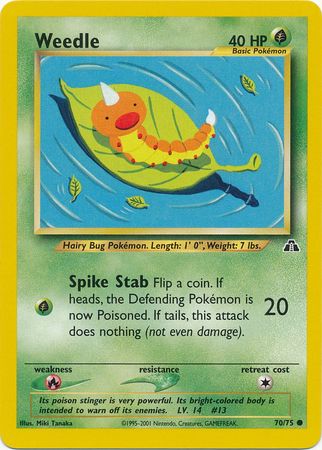 Weedle (70/75) [Neo Discovery Unlimited] | L.A. Mood Comics and Games