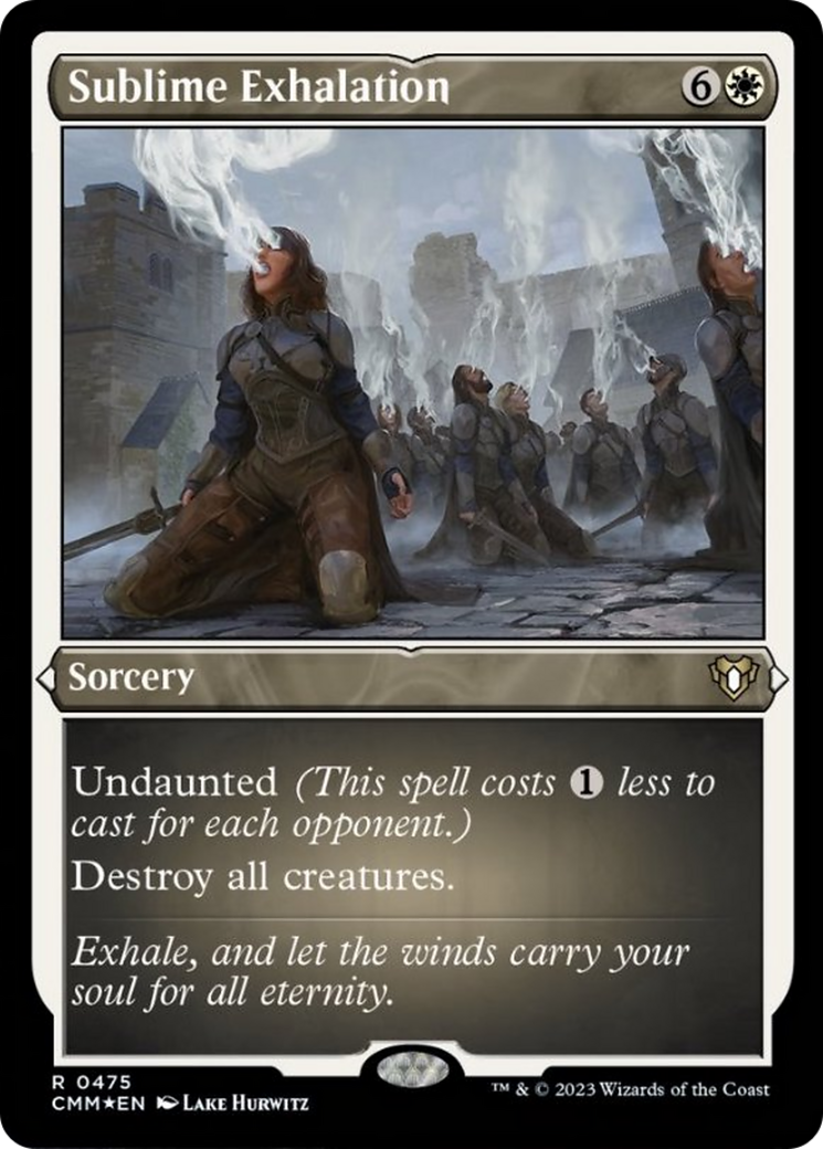 Sublime Exhalation (Foil Etched) [Commander Masters] | L.A. Mood Comics and Games