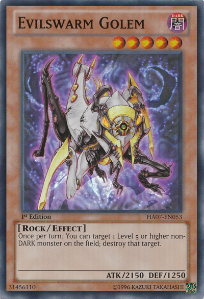 Evilswarm Golem [HA07-EN053] Super Rare | L.A. Mood Comics and Games