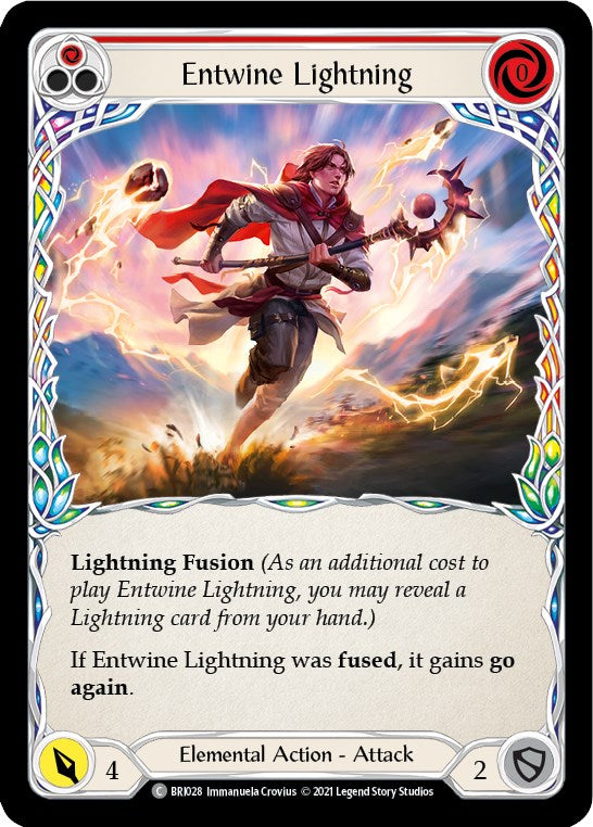 Entwine Lightning (Red) [BRI028] (Tales of Aria Briar Blitz Deck)  1st Edition Normal | L.A. Mood Comics and Games