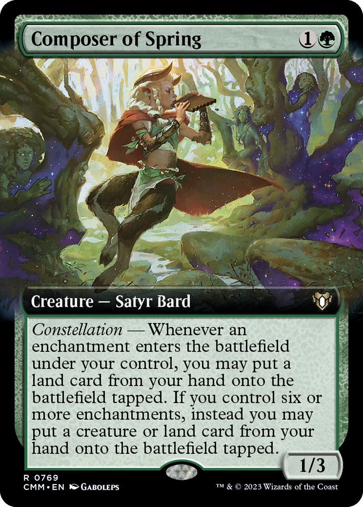 Composer of Spring (Extended Art) [Commander Masters] | L.A. Mood Comics and Games