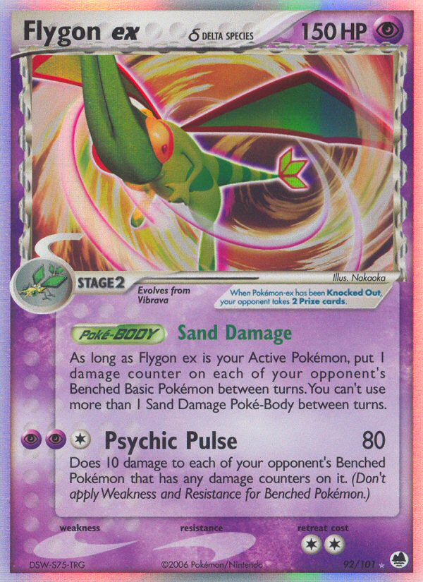 Flygon ex (92/101) (Delta Species) [EX: Dragon Frontiers] | L.A. Mood Comics and Games