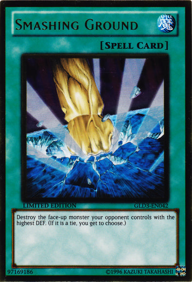 Smashing Ground [GLD3-EN042] Gold Rare | L.A. Mood Comics and Games