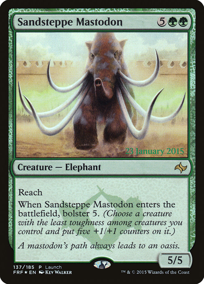 Sandsteppe Mastodon (Launch) [Fate Reforged Prerelease Promos] | L.A. Mood Comics and Games