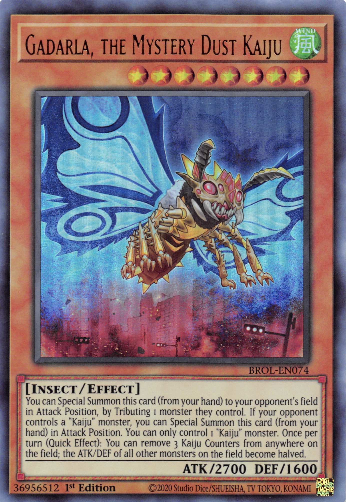 Gadarla, the Mystery Dust Kaiju [BROL-EN074] Ultra Rare | L.A. Mood Comics and Games