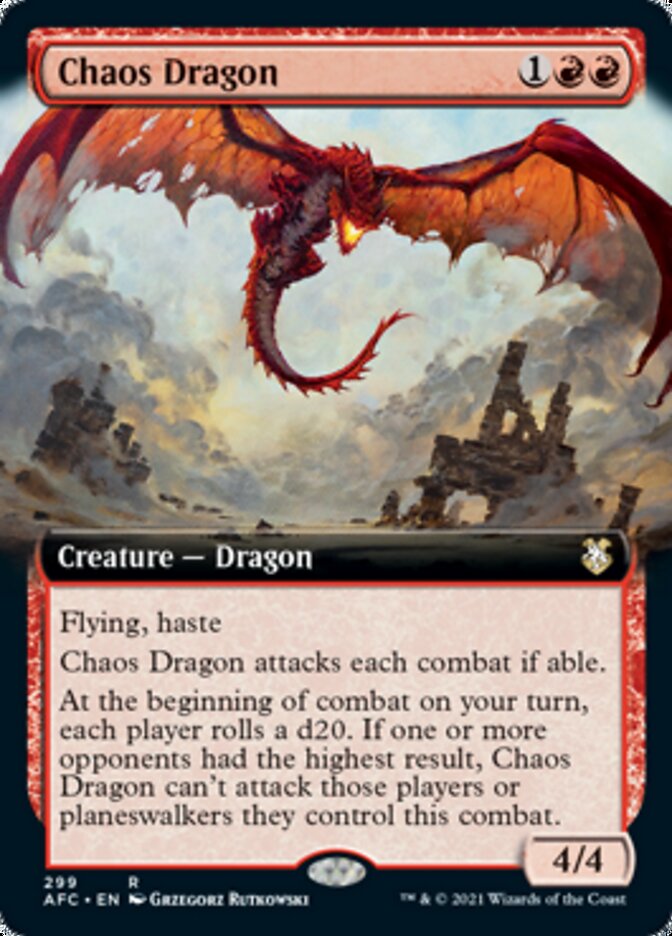 Chaos Dragon (Extended Art) [Dungeons & Dragons: Adventures in the Forgotten Realms Commander] | L.A. Mood Comics and Games
