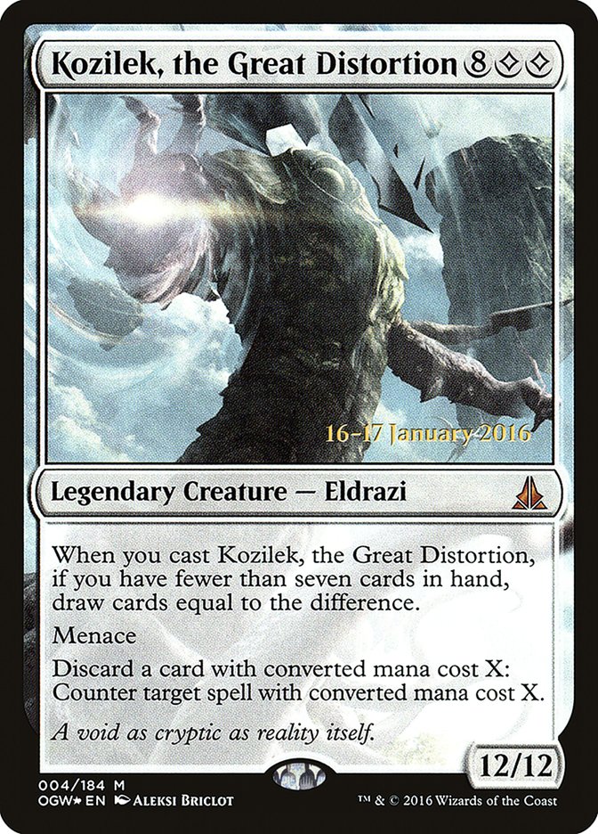 Kozilek, the Great Distortion [Oath of the Gatewatch Prerelease Promos] | L.A. Mood Comics and Games