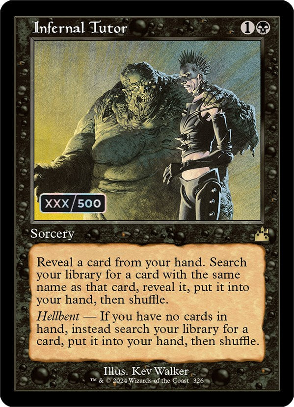 Infernal Tutor (Retro) (Serialized) [Ravnica Remastered] | L.A. Mood Comics and Games