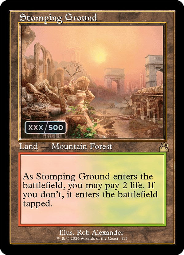 Stomping Ground (Retro) (Serialized) [Ravnica Remastered] | L.A. Mood Comics and Games