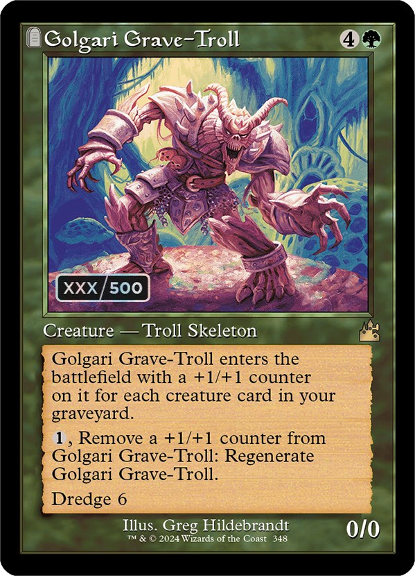 Golgari Grave-Troll (Retro) (Serialized) [Ravnica Remastered] | L.A. Mood Comics and Games