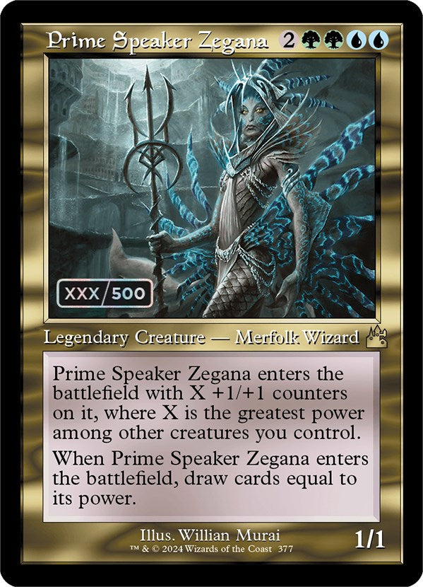 Prime Speaker Zegana (Retro) (Serialized) [Ravnica Remastered] | L.A. Mood Comics and Games