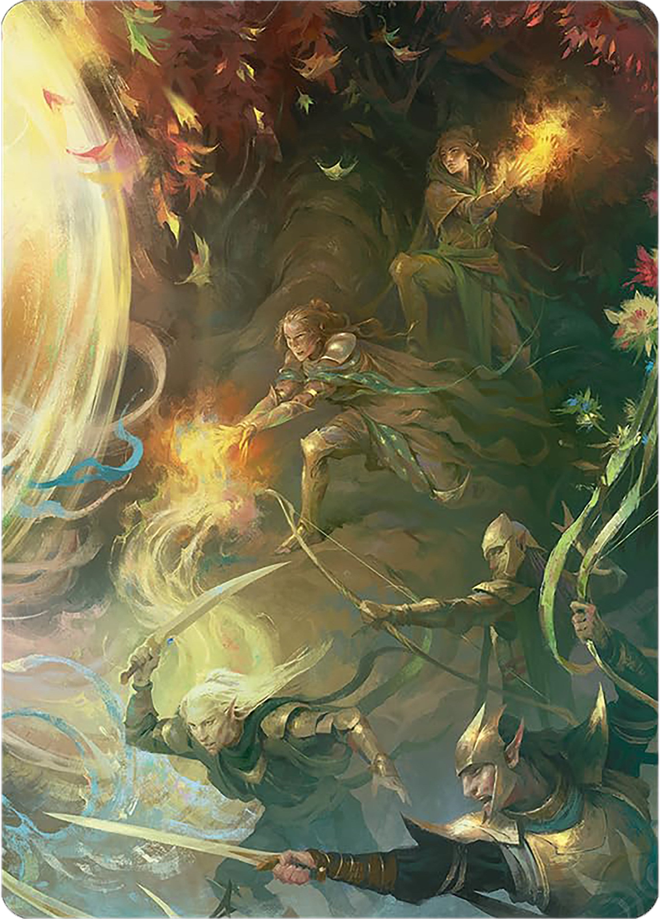 Rally the Galadhrim Art Card [The Lord of the Rings: Tales of Middle-earth Art Series] | L.A. Mood Comics and Games