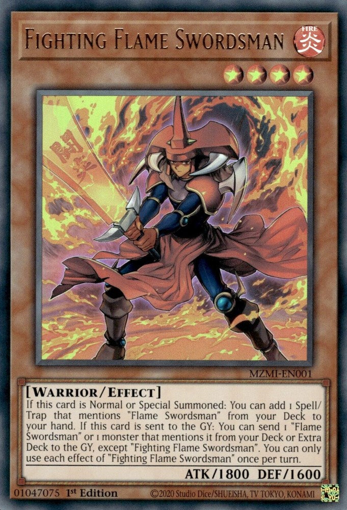 Fighting Flame Swordsman [MZMI-EN001] Ultra Rare | L.A. Mood Comics and Games