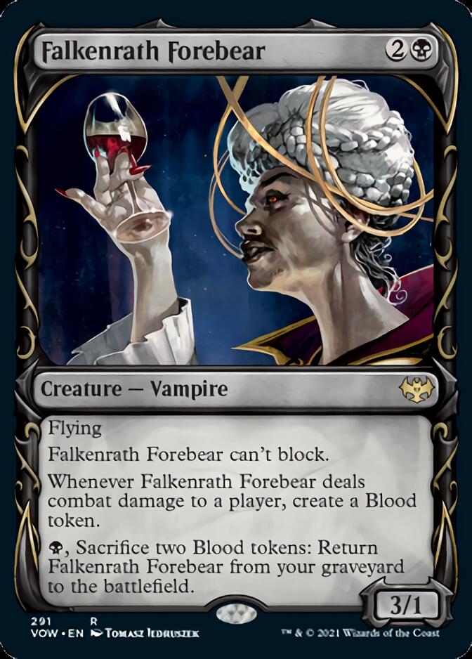 Falkenrath Forebear (Showcase Fang Frame) [Innistrad: Crimson Vow] | L.A. Mood Comics and Games