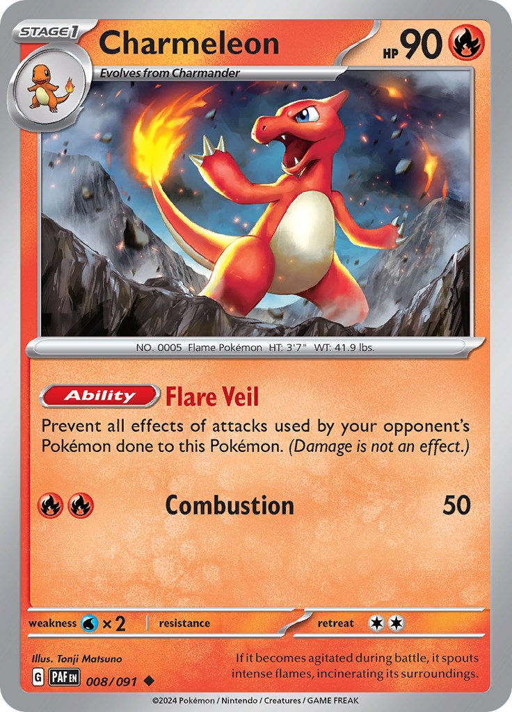 Charmeleon (008/091) [Scarlet & Violet: Paldean Fates] | L.A. Mood Comics and Games