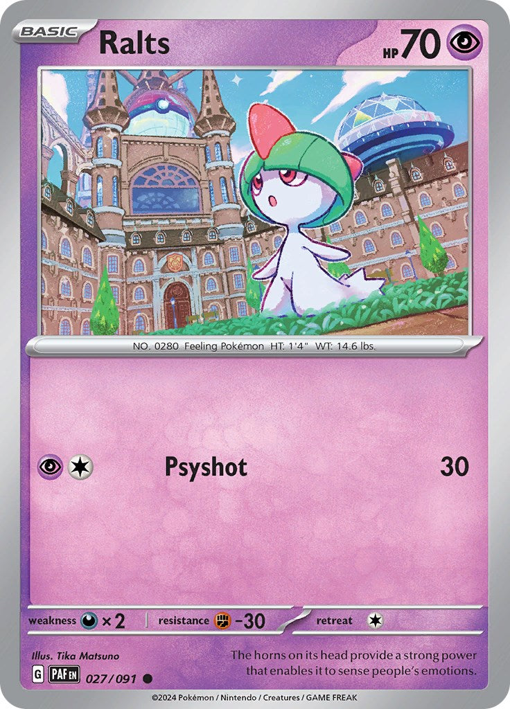 Ralts (027/091) [Scarlet & Violet: Paldean Fates] | L.A. Mood Comics and Games