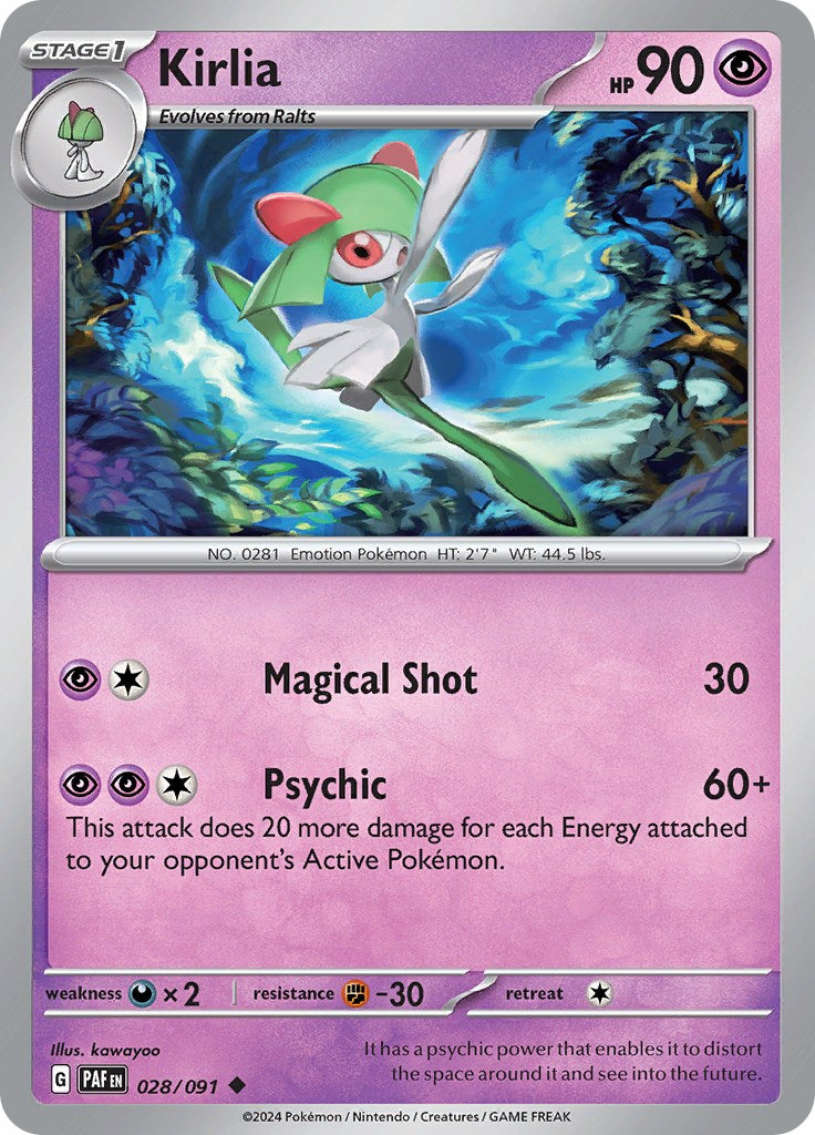 Kirlia (028/091) [Scarlet & Violet: Paldean Fates] | L.A. Mood Comics and Games