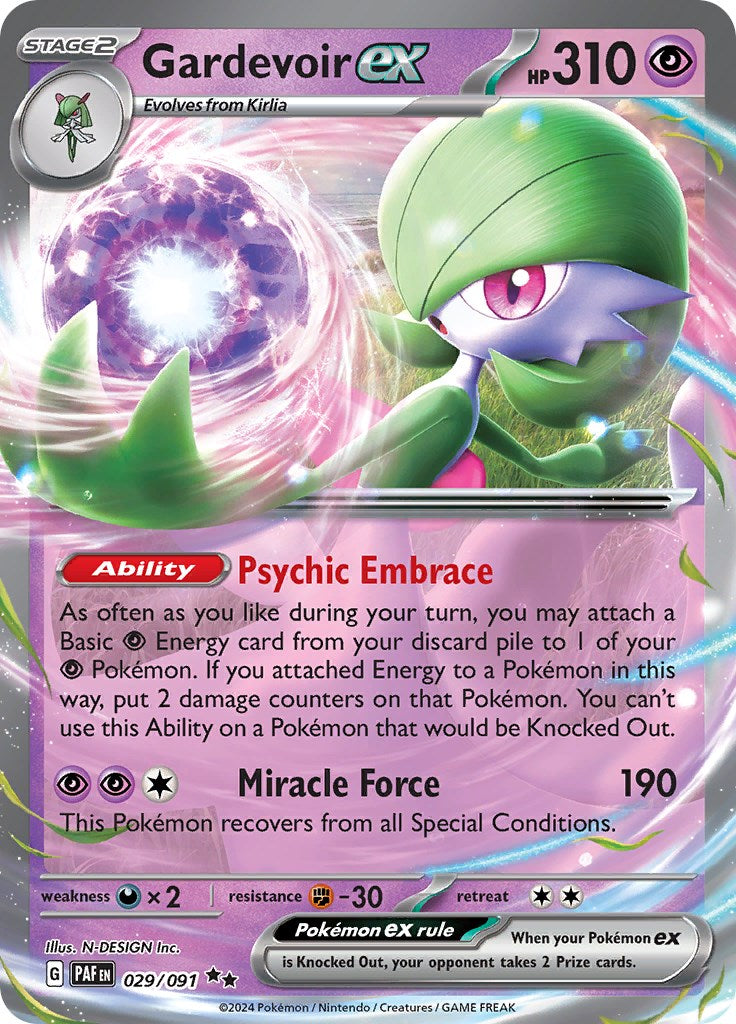 Gardevoir ex (029/091) [Scarlet & Violet: Paldean Fates] | L.A. Mood Comics and Games