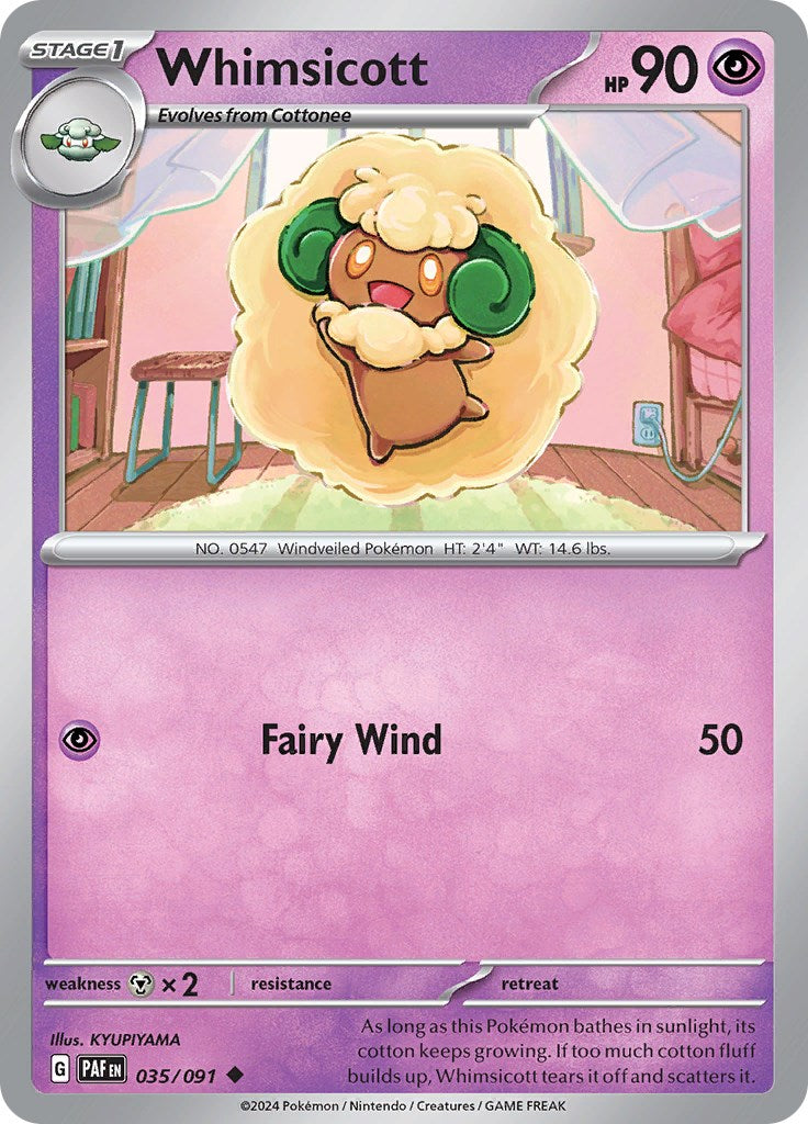 Whimsicott (035/091) [Scarlet & Violet: Paldean Fates] | L.A. Mood Comics and Games