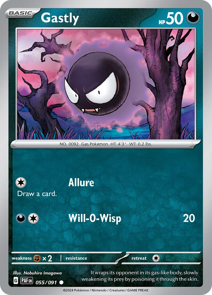 Gastly (055/091) [Scarlet & Violet: Paldean Fates] | L.A. Mood Comics and Games